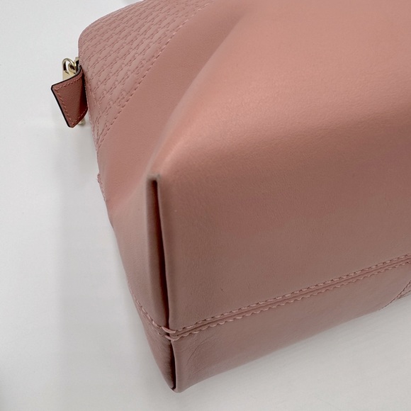 Auth Gucci Soft Pink Micro Guccisima Leather Bree Dome Shoulder Bag Ex++ - Picture 7 of 15
